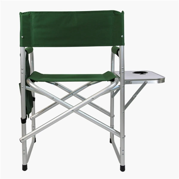 Folding Directors Camping Chair with Side Table