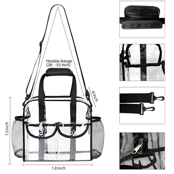 Waterproof Stadium Transparent Clear Tote Bags