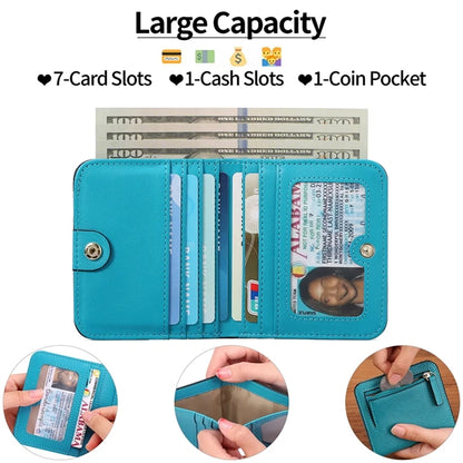 Rfid Blocking Compact Leather Pocket Wallet