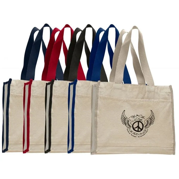 Cotton Tote bag with Self handles