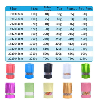 Stand Up Pouch Bag Zip Lock Storage With Window