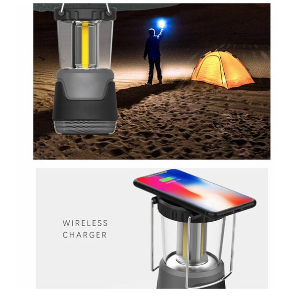 Lantern With Wireless Charger Bluetooh Speaker