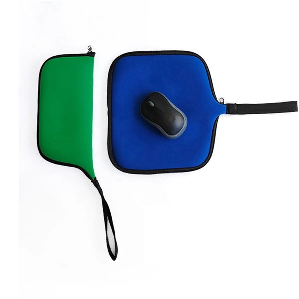 Waterproof Travel Zipper Folding Mouse Pad Pouch