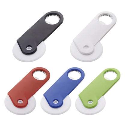 Promotional Eco Friendly Pizza Cutter with Bottle Opener