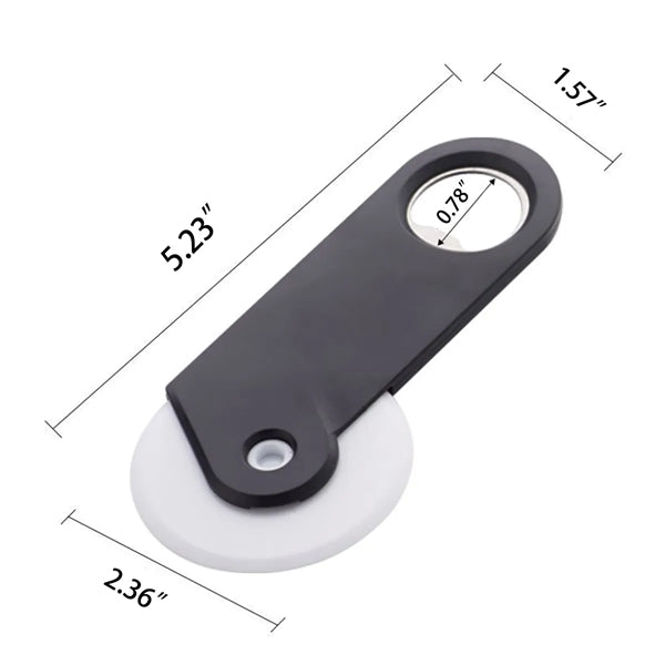 Promotional Eco Friendly Pizza Cutter with Bottle Opener