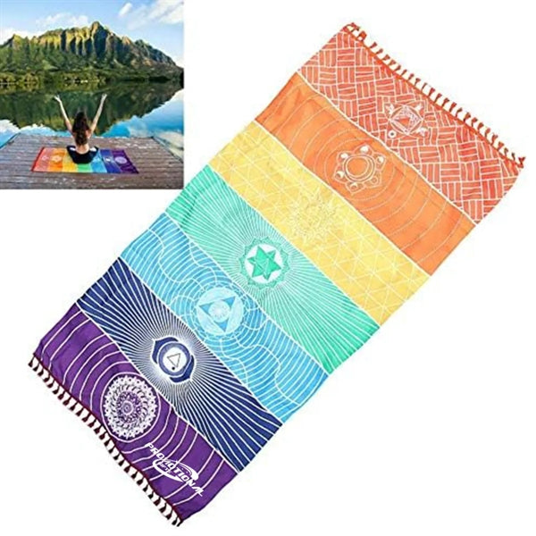 Rainbow Chakra Yoga Mat