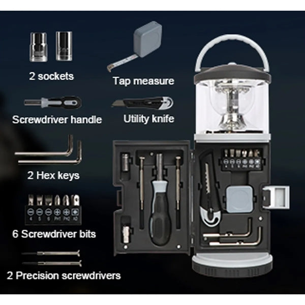 2 in 1 LED Tool Flashlight with Screwdriver Set
