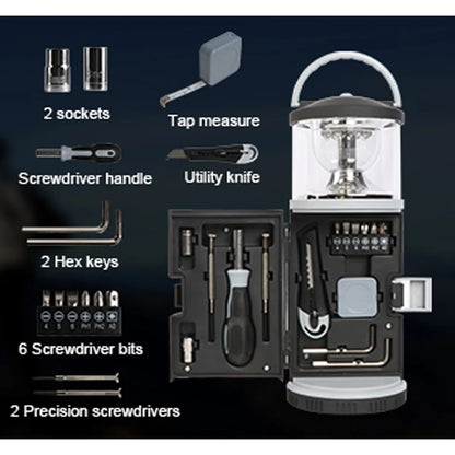 2 in 1 LED Tool Flashlight with Screwdriver Set