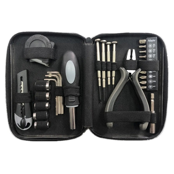 Household Tool Kit with Metal Box