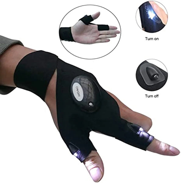 LED Flashlight Gloves -1 pair