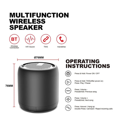 Waterproof Wireless Bluetooth Speaker Subwoofer IPX4