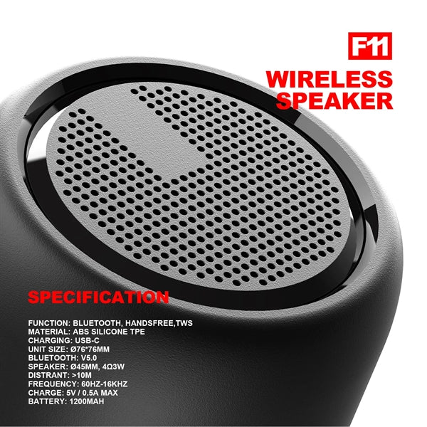 Waterproof Wireless Bluetooth Speaker Subwoofer IPX4