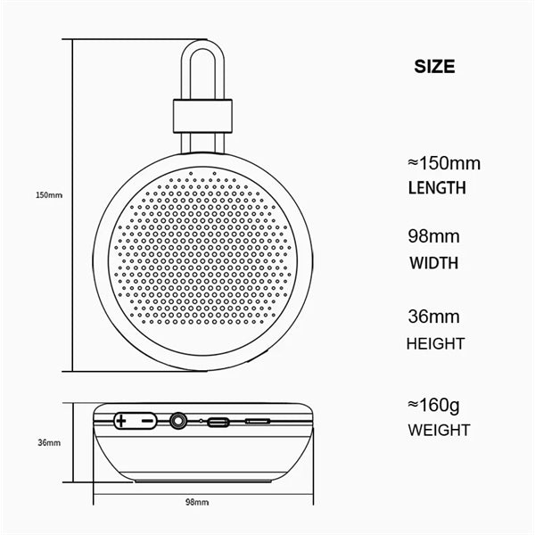 Wireless Bluetooth Speaker Subwoofer TF FM Radio