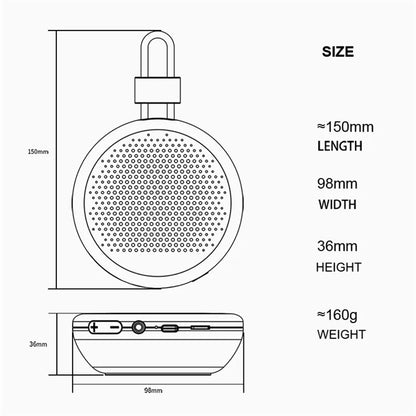 Wireless Bluetooth Speaker Subwoofer TF FM Radio