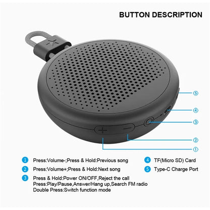 Wireless Bluetooth Speaker Subwoofer TF FM Radio