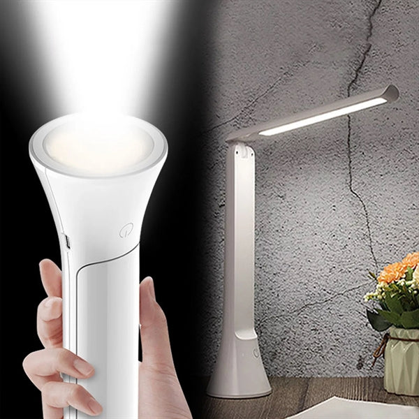 Folding Dimmable LED Light Table Lamp  Flashlight Spotlight