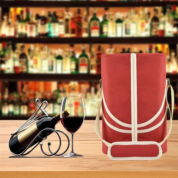 Stylish Wine Bag with Adjustable Shoulder Strap