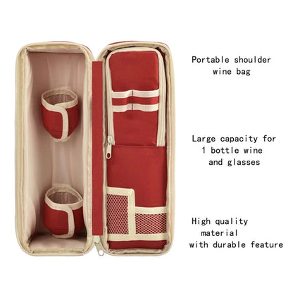 Stylish Wine Bag with Adjustable Shoulder Strap