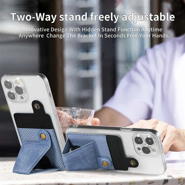 Leather Phone Wallet with Stand
