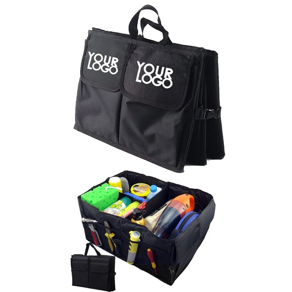 Multi-Compartment Pockets Car Trunk Organizer Folding Bag
