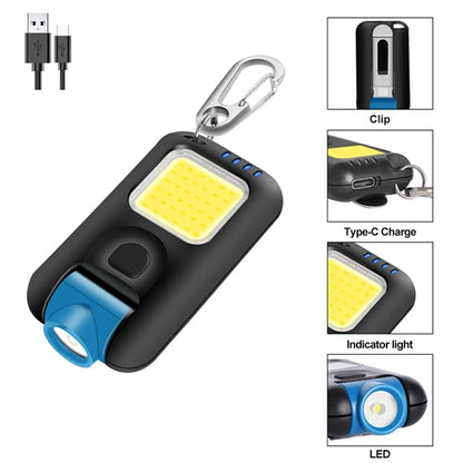 Rechargeable COB Keychain Flashlights