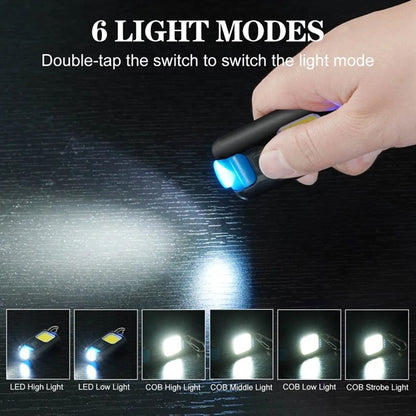 Rechargeable COB Keychain Flashlights