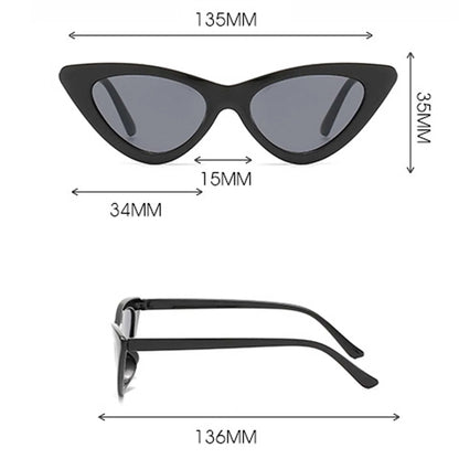 Trendy Cat-Eye Sunglasses Women Protected Triangle Shades