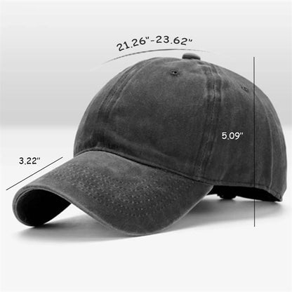 Washed Distressed Cap Twill Cotton Baseball Vintage Dad Hat