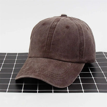 Washed Distressed Cap Twill Cotton Baseball Vintage Dad Hat