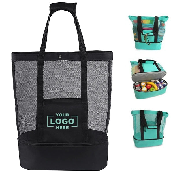 Mesh Tote Beach Cooler Bag