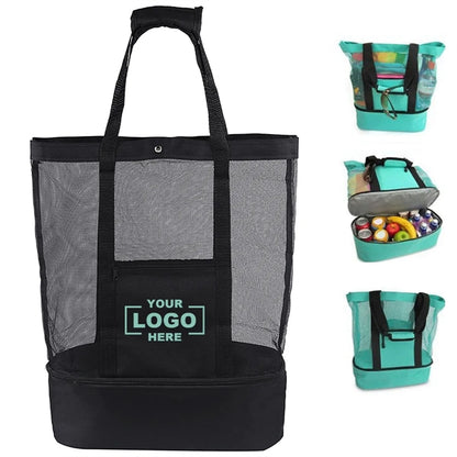 Mesh Tote Beach Cooler Bag