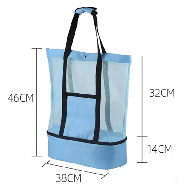 Mesh Tote Beach Cooler Bag