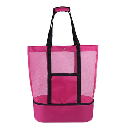 Mesh Tote Beach Cooler Bag