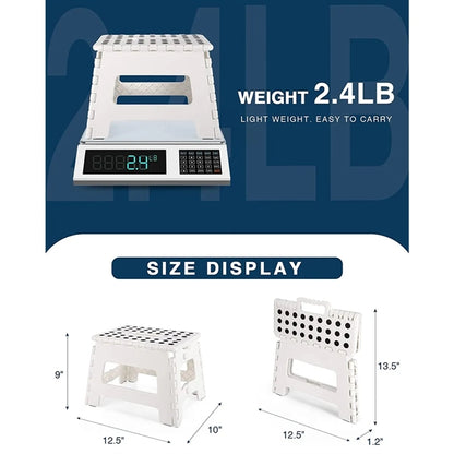 9" Durable Folding Step Stool