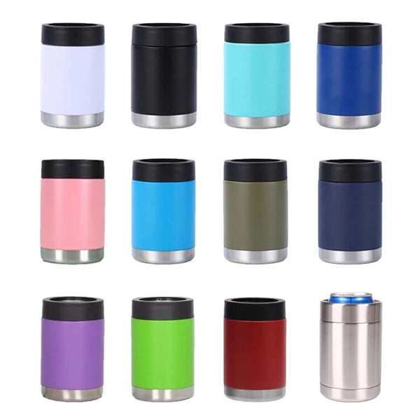 12 oz. Can Cooler Stainless Steel Insulated Universal Holder