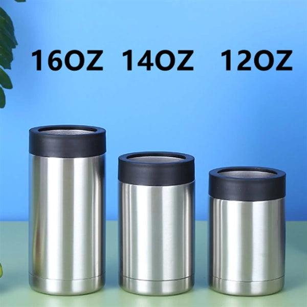 12 oz. Can Cooler Stainless Steel Insulated Universal Holder