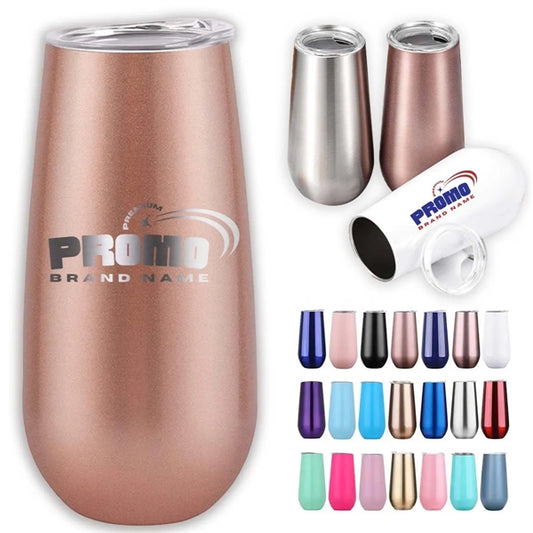 6 Oz.Stainless Steel Double Wall Vacuum Insulated Tumblers