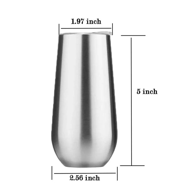 6 Oz.Stainless Steel Double Wall Vacuum Insulated Tumblers