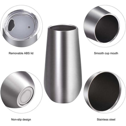 6 Oz.Stainless Steel Double Wall Vacuum Insulated Tumblers