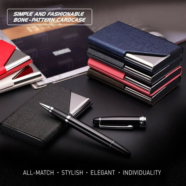 PU Leather Business Card Holder