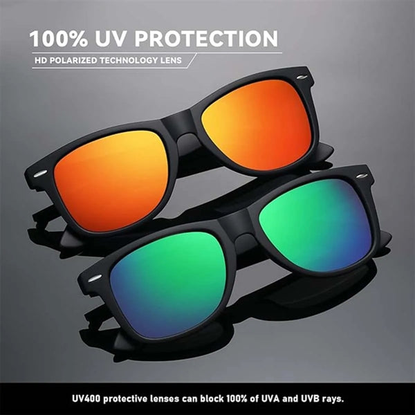 Retro Classic Sunglasses Unisex Polarized Color Mirror Lens
