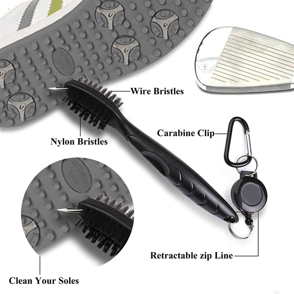 Golf Tool Kit- Towel Groove Cleaner Brush Divot