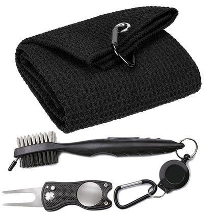 Golf Tool Kit- Towel Groove Cleaner Brush Divot