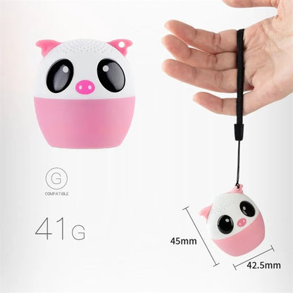 Mini Animal Wireless Bluetooth Speaker with Lanyard