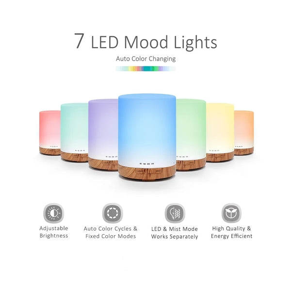 LED Color Changing Essential Oil Diffuser Quiet Humidifier
