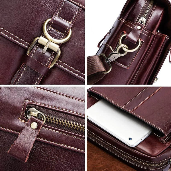 Men's Genuine Leather Shoulder Bag