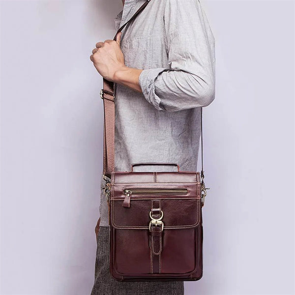 Men's Genuine Leather Shoulder Bag