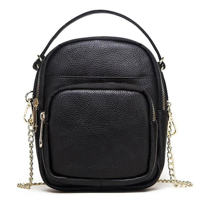 Genuine Leather Mini Shoulder Bag for Women