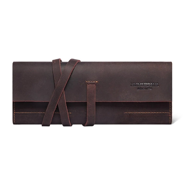 Genuine Leather Pencil Case Roll Up Bag