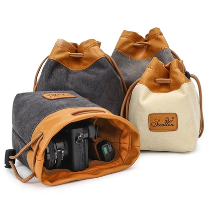 DSLR Camera Bag with Drawstring